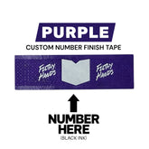 Custom Number Finish Tape Purple
