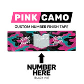 Custom Number Finish Tape Pink Camo