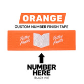 Custom Number Finish Tape Orange