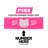 Custom Number Finish Tape Pink