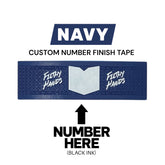 Custom Number Finish Tape Navy Blue