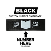 Custom Number Finish Tape Black