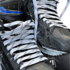 White Light Waxed Hockey Skate Laces