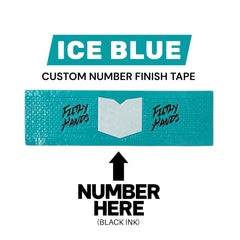 Custom Number Finish Tape Ice Blue